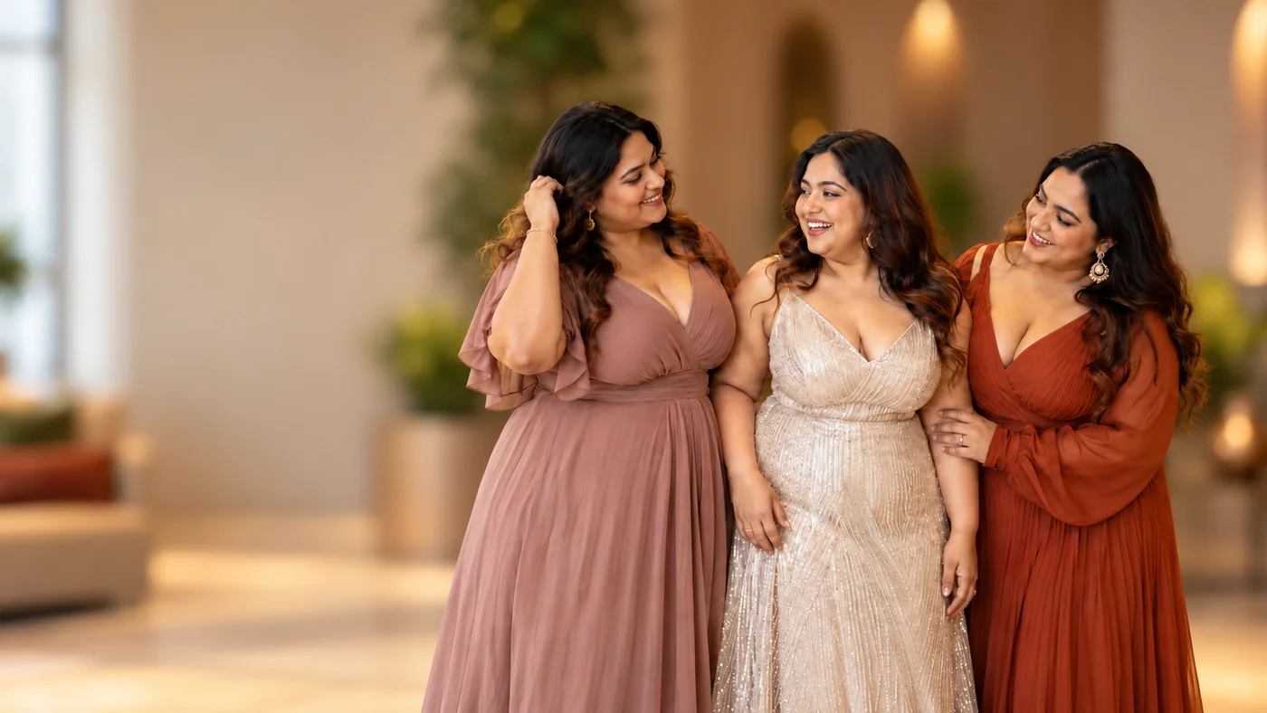 Women celebrating fashion together